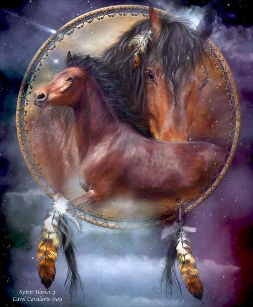 Дух коня (Carol Cavalaris) - тотем, каваларис, конь - оригинал