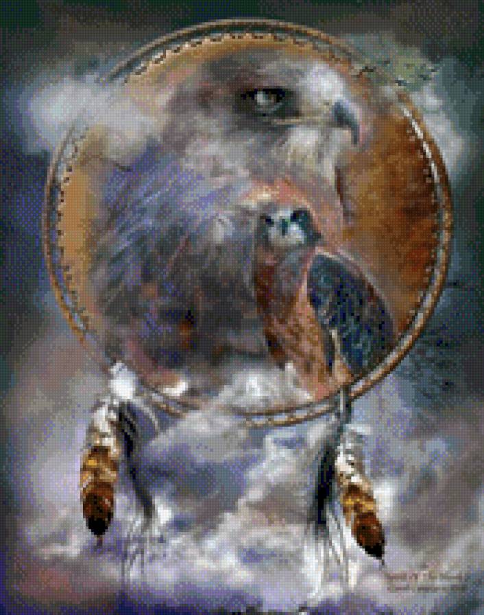 Дух сокола (Carol Cavalaris) - сокол, каваларис, тотем - предпросмотр