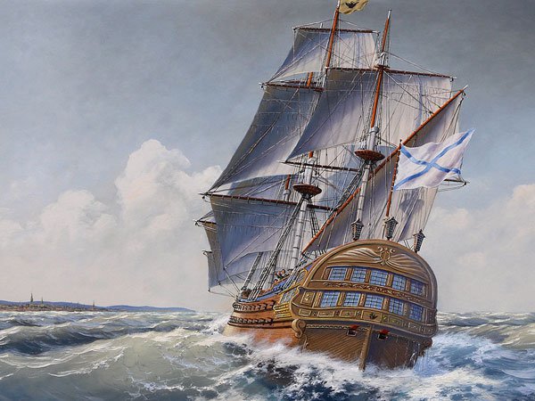 корабль - море, корабль - оригинал