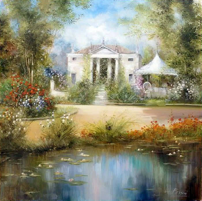 жаркий летний полдень - пейзаж - оригинал