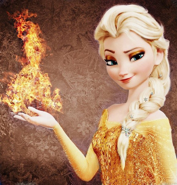 Огненная Эльза - оригинал