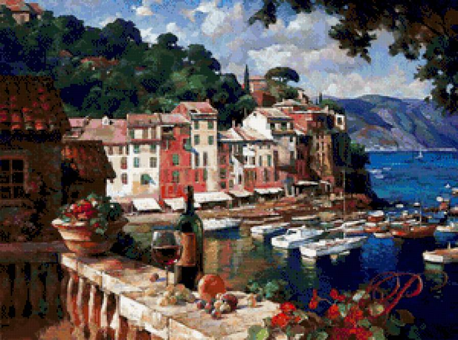 прекрасная Италия - картина живопись - предпросмотр