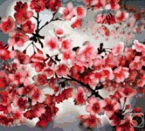 Оригинал схемы вышивки «сакура в цвету» (№632700)