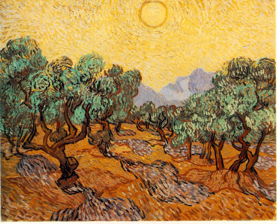 Ван Гог - ван гог, деревья, живопись, пезаж - оригинал