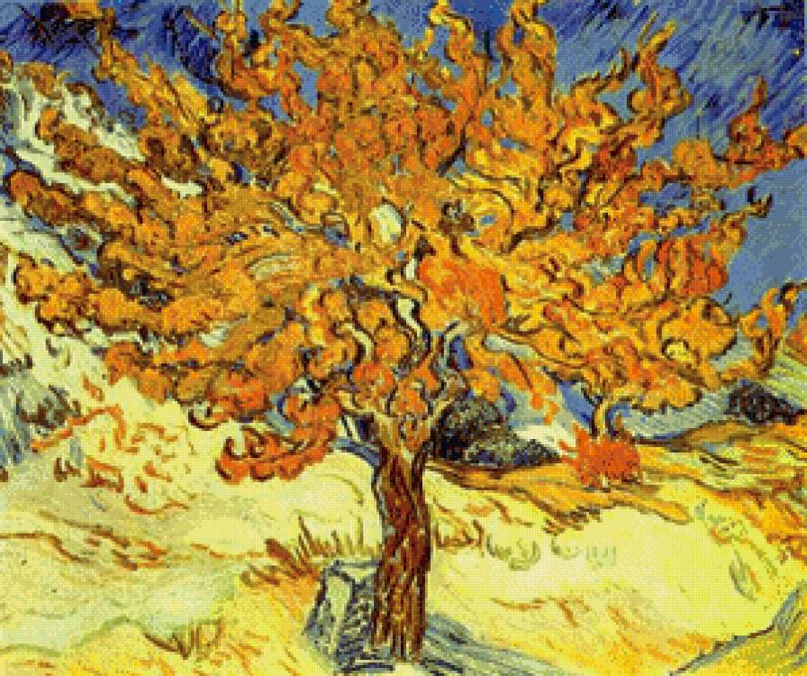 Ван Гог. Тутовое дерево-2 - дерево, живопись, ван гог - предпросмотр