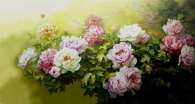 Jiang Zongqiang-peonie - peonie - оригинал
