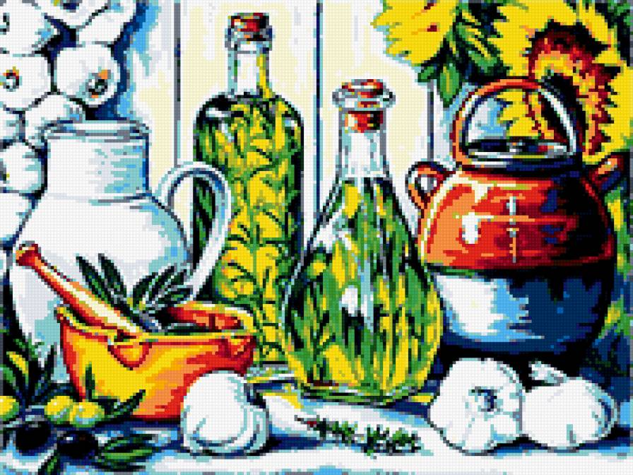 Натюрморт - кухня, картина, натюрморт - предпросмотр