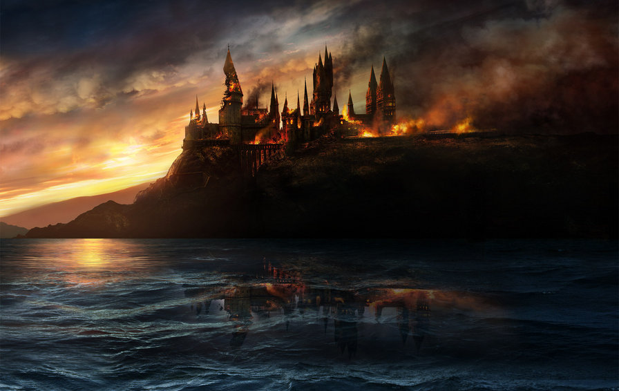 Hogwarts burning - оригинал