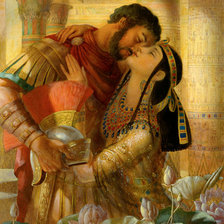 Схема вышивки «Цезарь и Клеопатра»