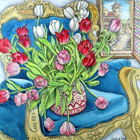 букет цветов - тюльпаны - оригинал