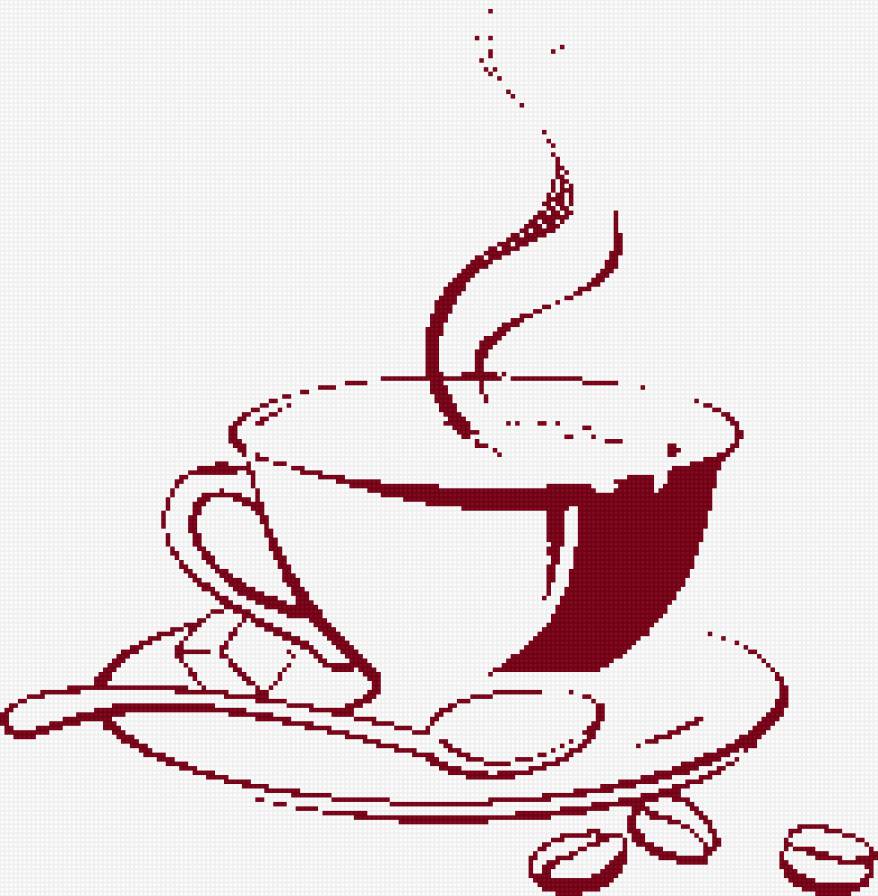 чай - чай, чашка, монохром - предпросмотр