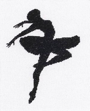 балерина - балерина, монохром - оригинал