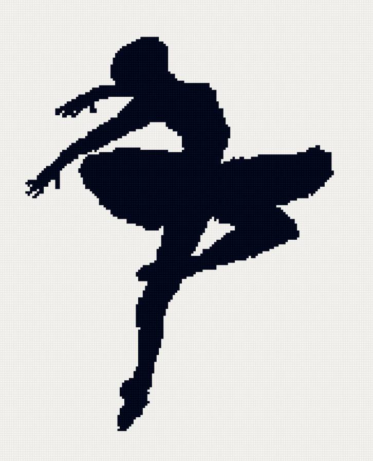 балерина - балерина, монохром - предпросмотр