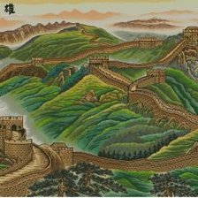 Схема вышивки «китайская стена»