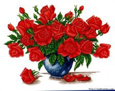 розы - цветы, ваза, букет - оригинал