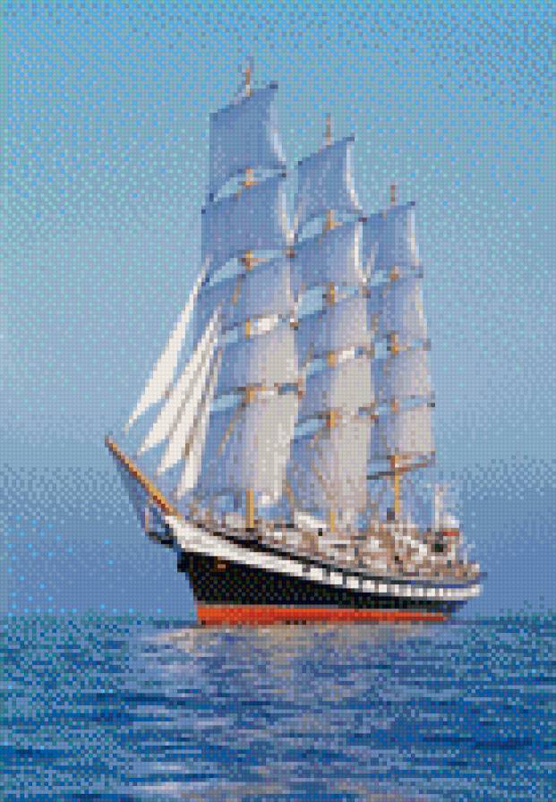 корабль - море, корабль, вода - предпросмотр