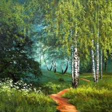 Схема вышивки «березовый ситец»