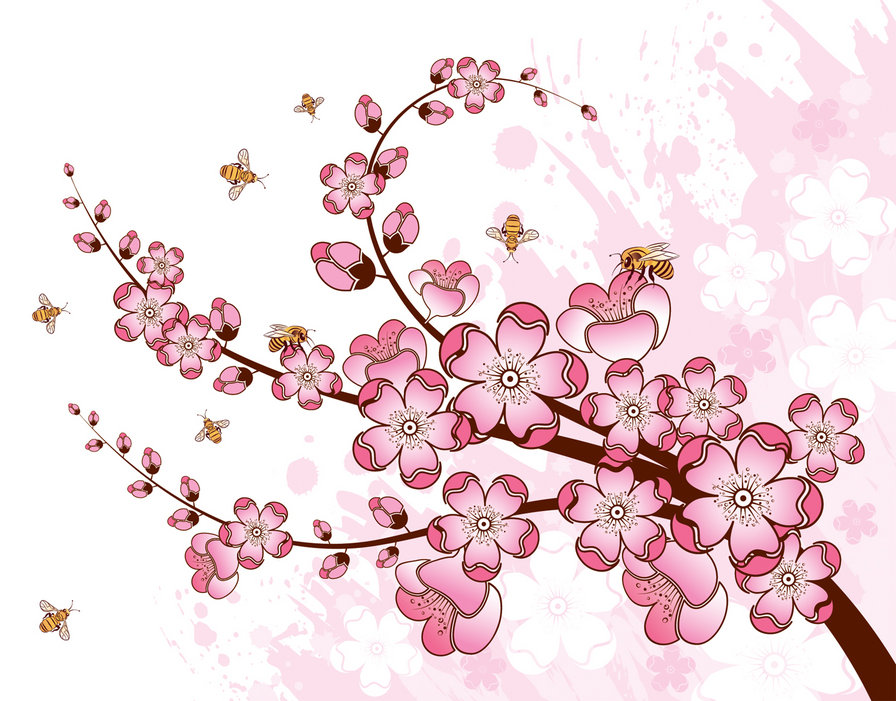 Сакура - цветы, азия, япония, восток - оригинал