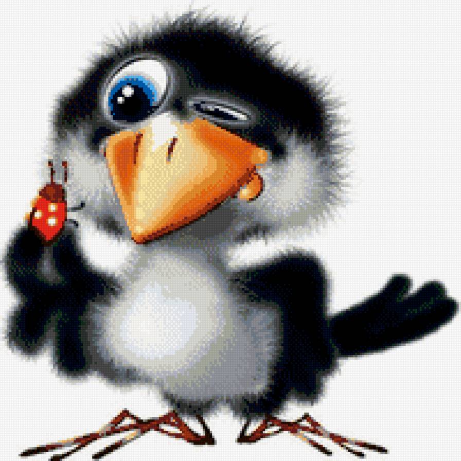 ворона - ворона птица детское - предпросмотр