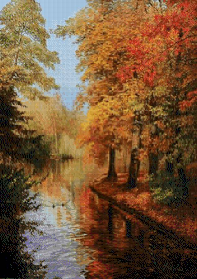 Olga Didyk - pejzaz, las, jesien - предпросмотр