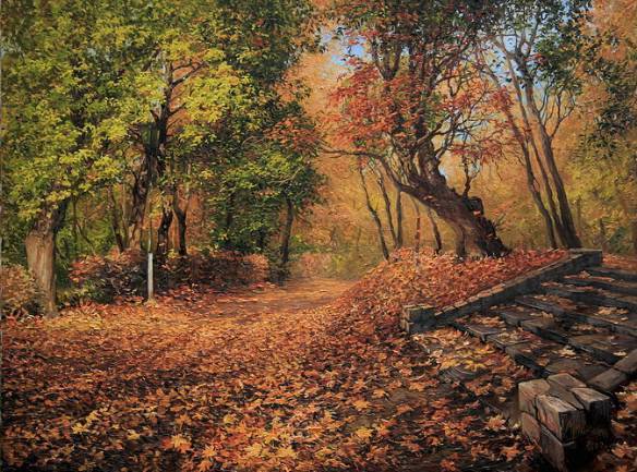 Olga Didyk - pejzaz, jesien, park - оригинал