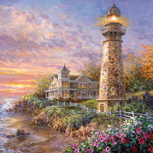 Схема вышивки «Маяк»