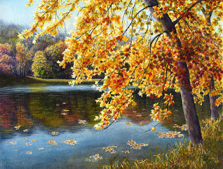 Дерево у пруда - оригинал