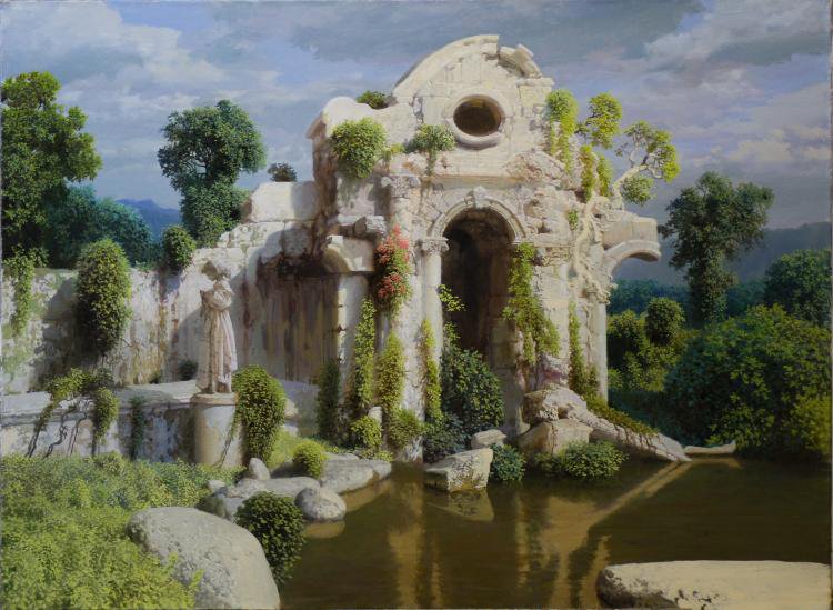 старое здание - старое, природа - оригинал