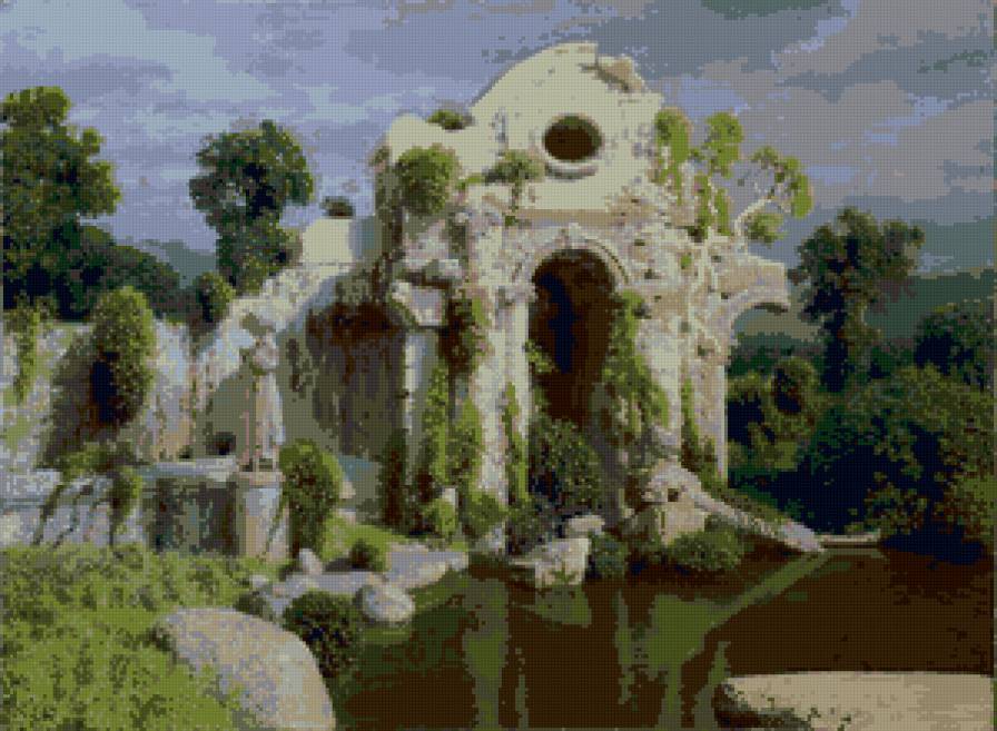 старое здание - старое, природа - предпросмотр