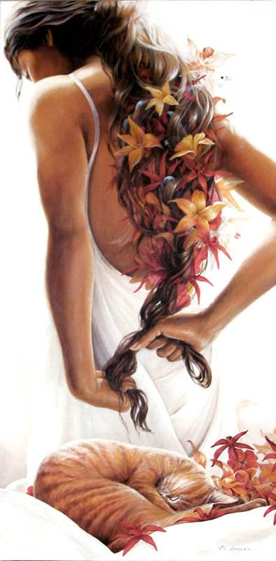 девушка - картина - оригинал