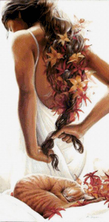 девушка - картина - предпросмотр