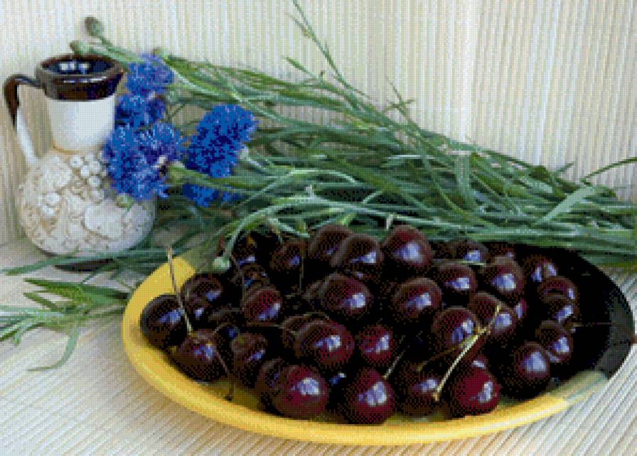 натюрморт с вишней - картина - предпросмотр