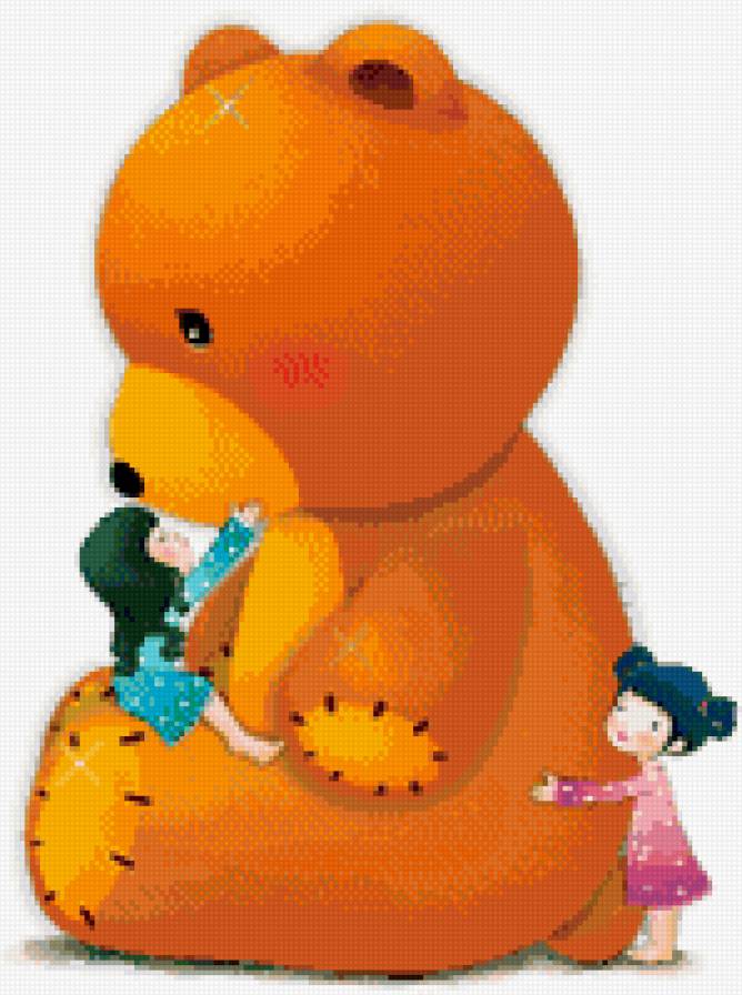 Мишкина любовь - дети, игрушка, милый, медведь, мишка - предпросмотр