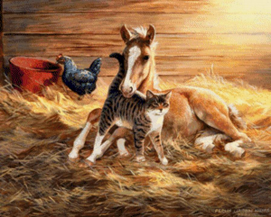 друзья - животные - предпросмотр