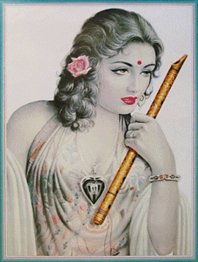 Индианка - индия, восток, красавица, девушка - предпросмотр