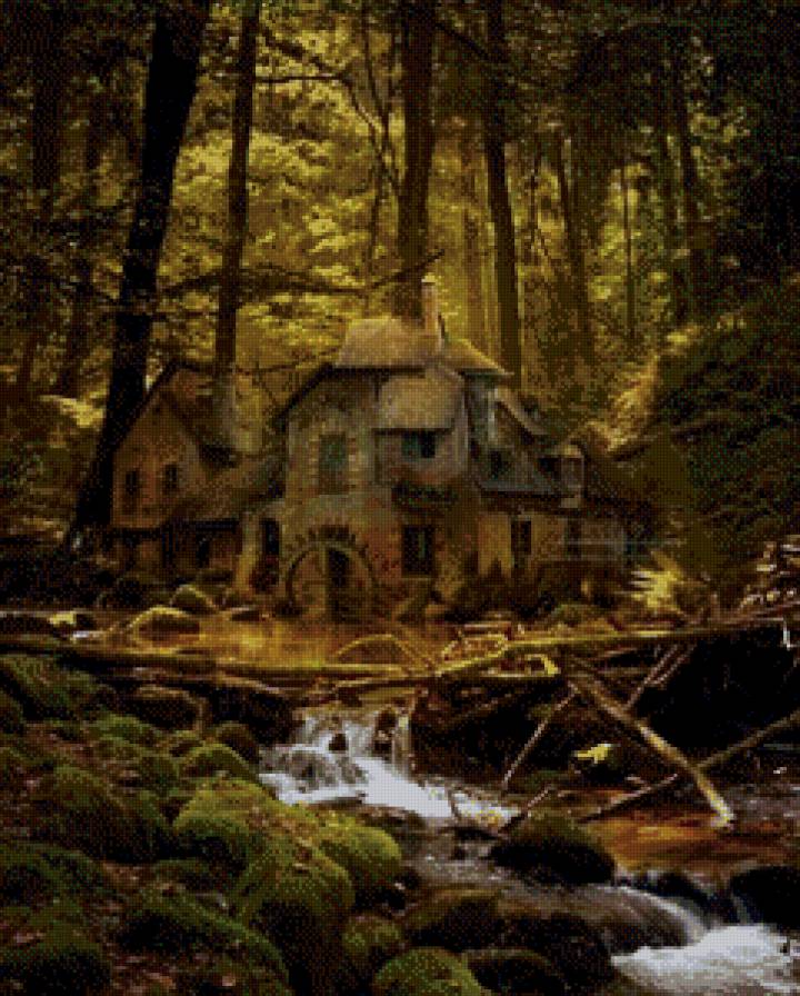 Мельница - мельница, природа, лес - предпросмотр