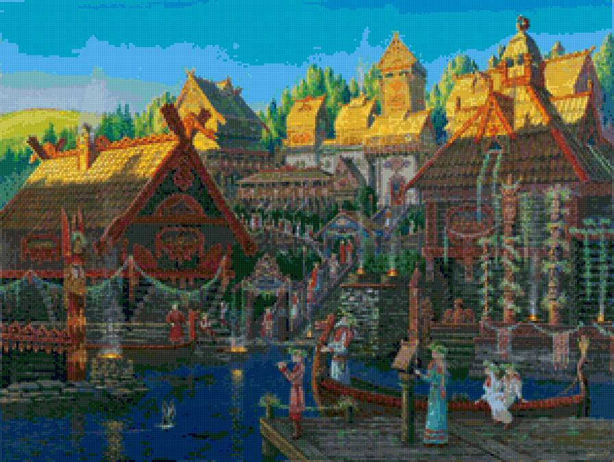 Приезд русичей на праздник - предпросмотр