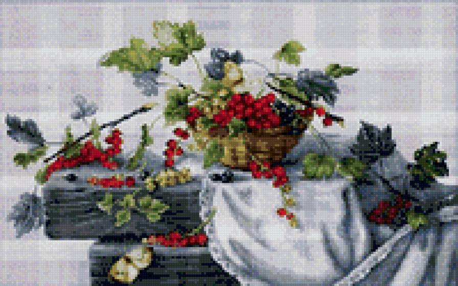 рябина - цветы, корзина - предпросмотр