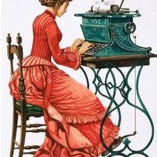 Схема вышивки «type writer»