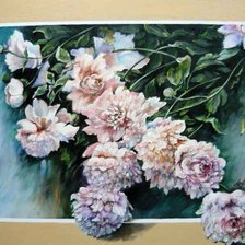 Схема вышивки «peonie»