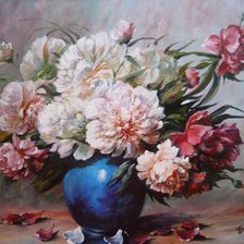 Схема вышивки «peonie»