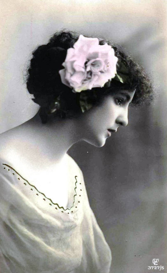 леди - старая фотография, винтаж - оригинал