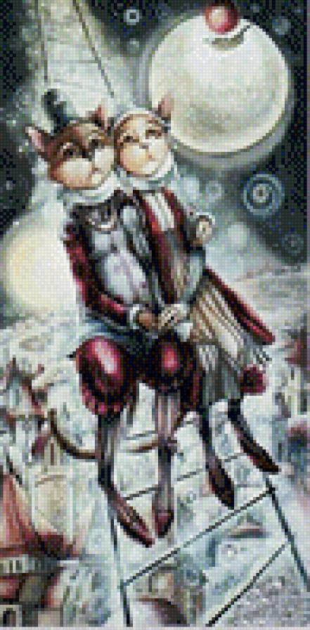 триптих кошки-2 - кошки, юмор - предпросмотр