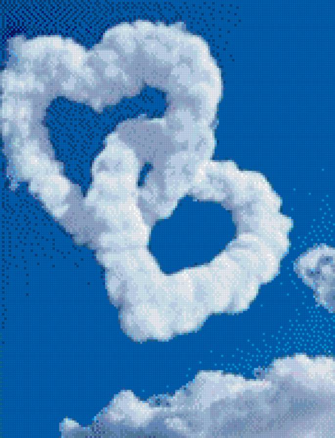 облока - облока, любовь, небо, сердца - предпросмотр