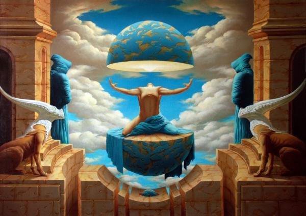 №636198 - земля, человек, звери, планета - оригинал