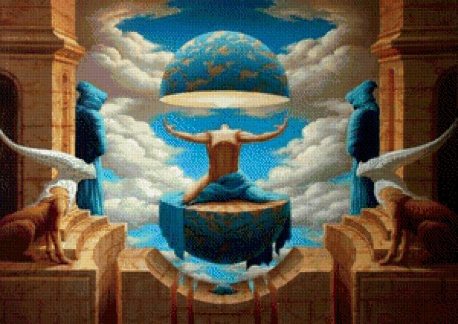 №636198 - планета, человек, звери, земля - предпросмотр