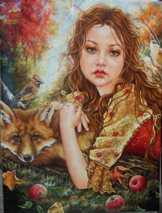 Девушка - времена года - оригинал