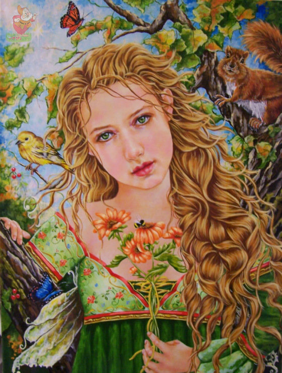 Девушка - времена года - оригинал
