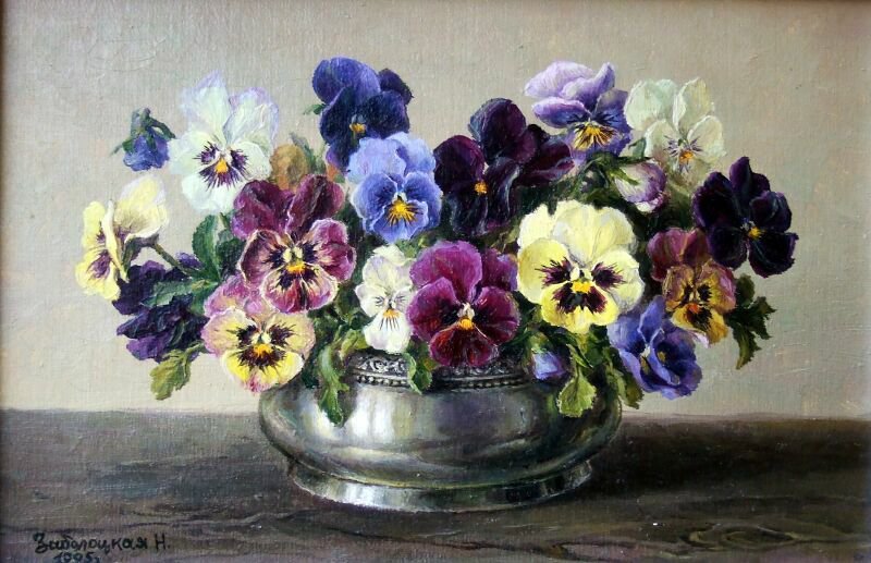 букет - картина цветы - оригинал