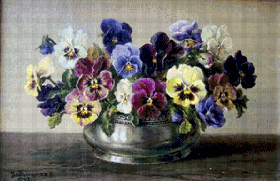 букет - картина цветы - предпросмотр